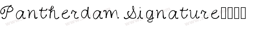 Pantherdam Signature字体转换